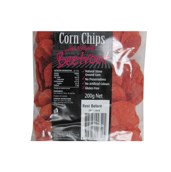 Corn Chips with Beetroot